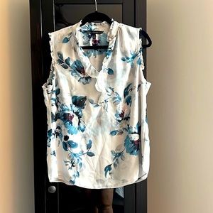White House Black Market sleeveless floral top
